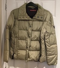 Vintage Women’s Quiksilver Lemon Drop Beige Padded Warm Winter Jacket Size 8 / 2