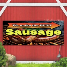 We make the best Sausage Advertising business indoor outdoor banner sign