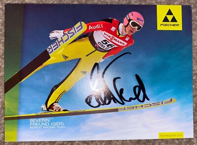 Severin Freund - Skispringen - Olympia Gold - Promo-Karte - 6x4 - signiert