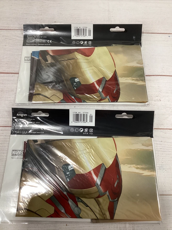 Lot Of 2 Marvel Iron Man 3 Movie Super Shape Foil Balloons~Party Decoration~NIP - Изображение 3 из 4