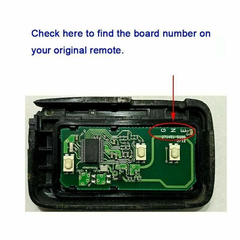 5290 Для 2012 2013 2014 2015 2016 Toyota Prius V Smart дистанционный брелок HYQ14ACX - Изображение 3 из 3