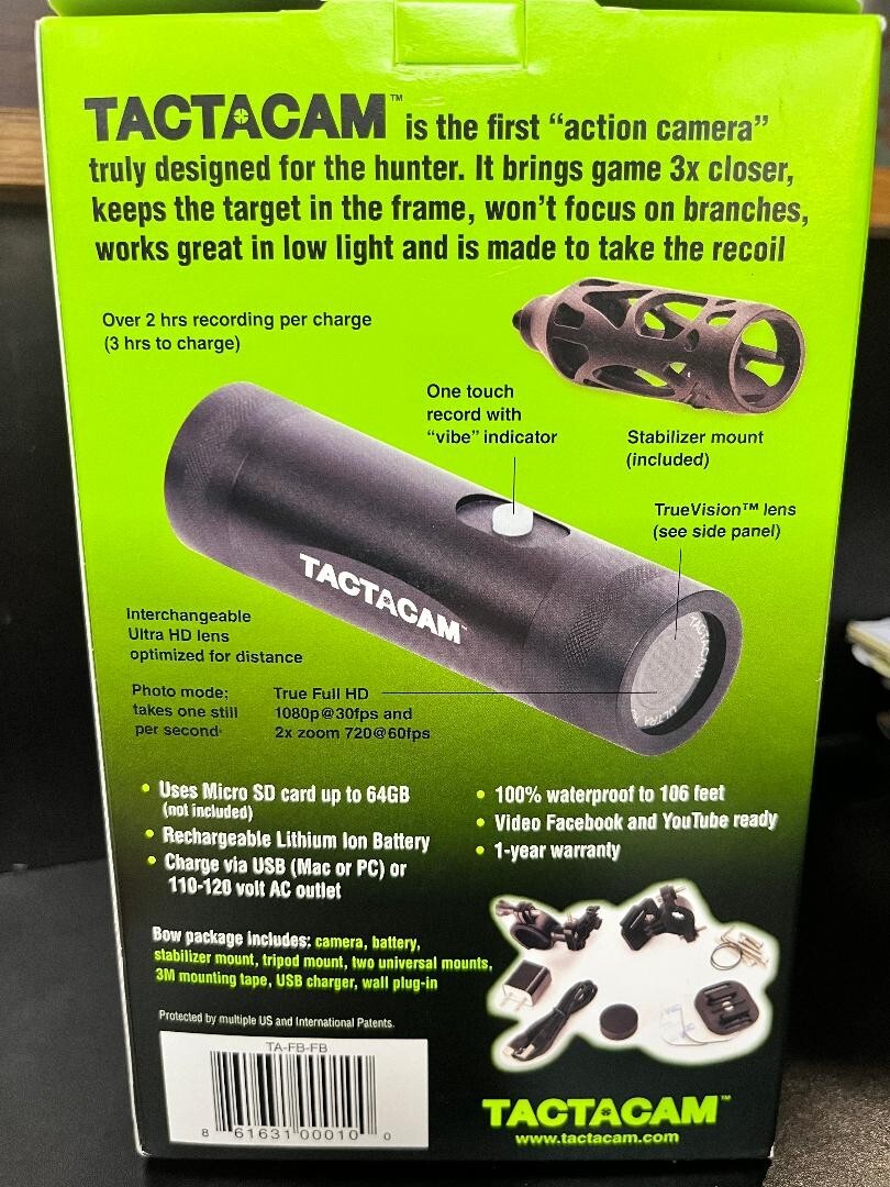 Tactacam ultra HD bow camera