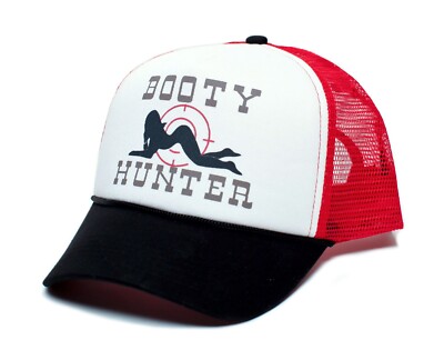 Booty Hunter Hat FUNNY Unisex - Adult Curved Bill Truckers Cap