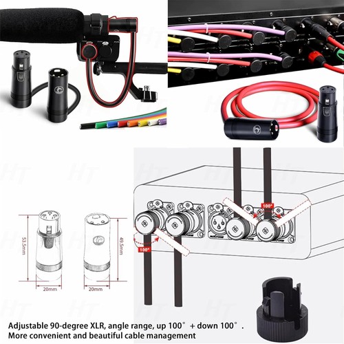 Audio Cable for Recorder Mixer Microphone Speaker Sound Devices Zoom Sony Canon - Picture 3 of 4