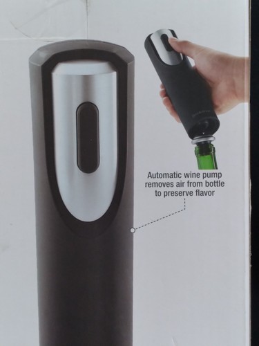 BROOKSTONE Automatic Wine Preserver Set – 3 Stoppers w/ Date Indicators & Stand - Picture 6 of 8