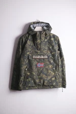 BNWT Mens NAPAPIJRI Rainforest Winter Pocket 2 Camo Leaf Anorak Jacket size S