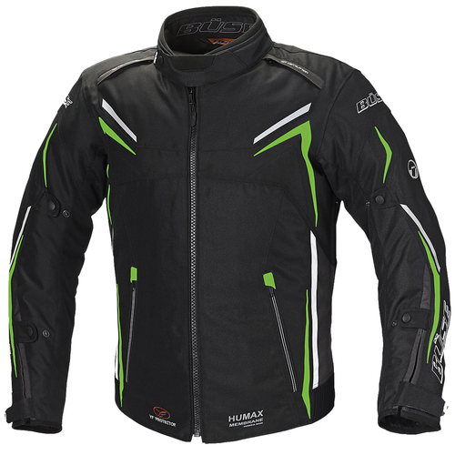 Büse Mugello Textiljacke schwarz / neongrün Herren Motorradjacke wasserdicht - Bild 2 von 7