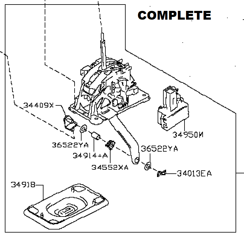 Infiniti 34901JK70E Automatic Transmission Shifter Assembly OEM eBay