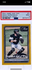 /25🔥 ADLEY RUTSCHMAN 2022 Panini Three and Two Prospects Gold /25 PSA 9 POP 1