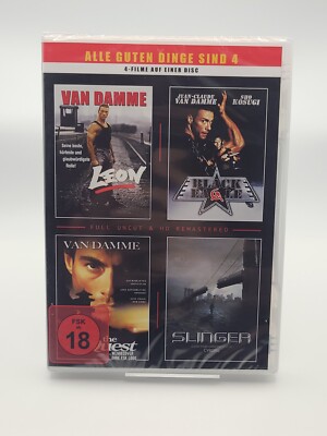 LEON + Slinger + Black Eagle - The Quest (van Damme) 4 Film Box / NEU & OVP