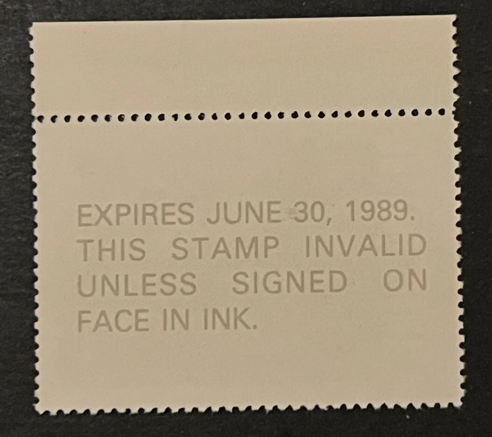 Travelstamps: 1988 Vermont State Duck Stamps - $5 Mint MNH OG - Image 3 of 4