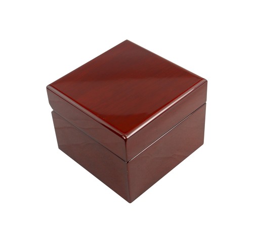 Premium Glossy Rosewood Watch Bracelet Pillow Jewellery Gift Presentation Box - Picture 4 of 6