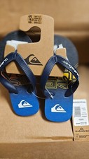 BRAND NEW Quicksilver Kids Blue Thong Style Sandal. Size 12c