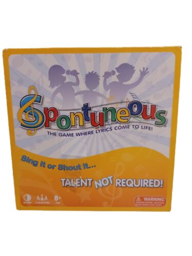 Spontuneous: The Game Where Lyrics Come To Life “Sing It Or Shout It” Board  Game | eBay