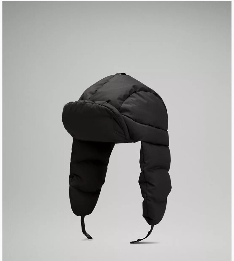 Lululemon Wunder Puff Trapper Hat Black Sz S/XS Trench TRNH  display picture 3