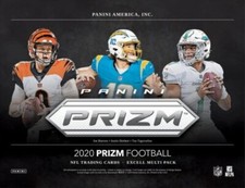 2020 PANINI PRIZM FOOTBALL CELLO/MULTI PACK 20-BOX CASE RC: JOE BURROW & HERBERT