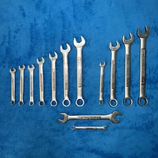 Vintage Craftsman SAE Combination Wrench AND Metric Wrench Set USA MADE, 13 PCS