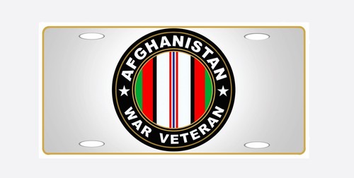 AFGHAN WAR AFGHANISTAN WAR VETERAN METAL CAR NOVELTY LICENSE PLATE AUTO TAG - Picture 2 of 9