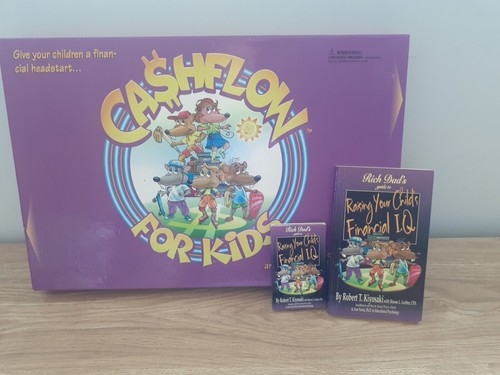 Cashflow for Kids Board Game with Book & Cassette- 100% Complete - VGC