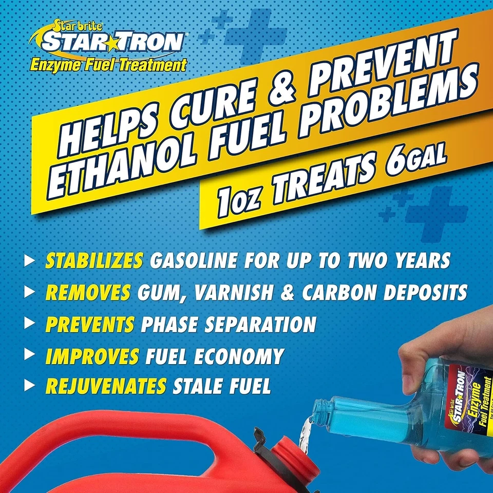 2-Pack Star Tron Enzyme Fuel Treatment 32oz Classic Gas Formula Star Brite 14332 - Image 4 of 4