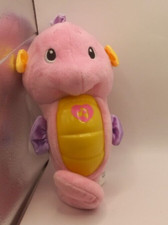 Fisher Price 2008 Soothe and Glow Seahorse Pink Purple Stuffed Animal Plush 10  