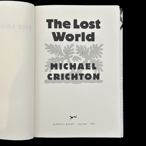 THE LOST WORLD Michael Crichton 1995 First Trade Edition Print Alfred A Knopf HC - Bild 8 von 12