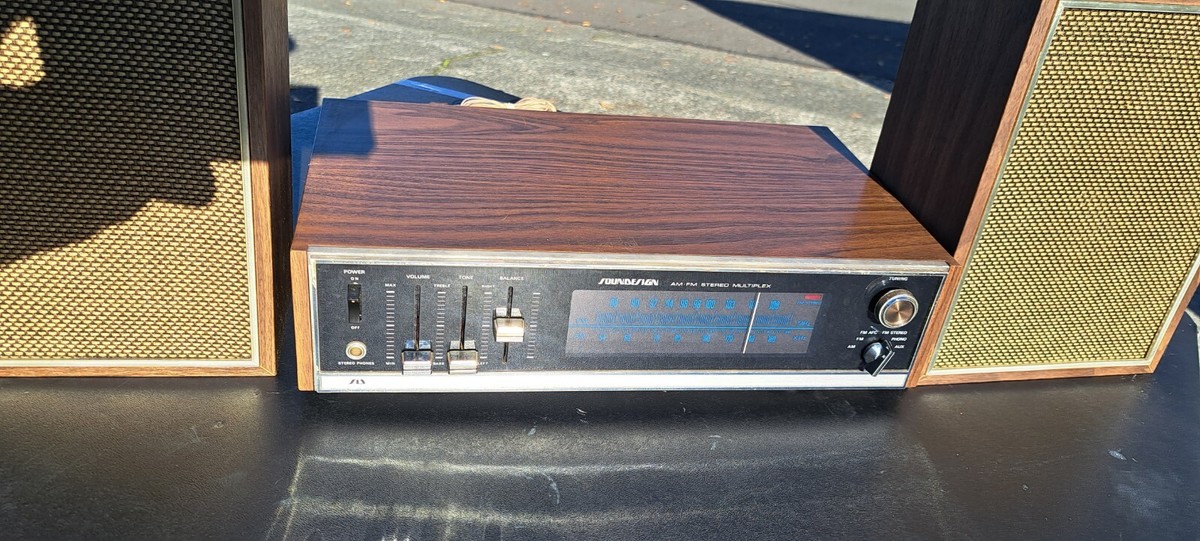 Amplificateur Tuner stéréo vintage Soundesign Classic Bois