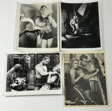 FLASH GORDON Serial Movie Vintage 8x10 Press Photo 4pc Lot Buster Crabbe