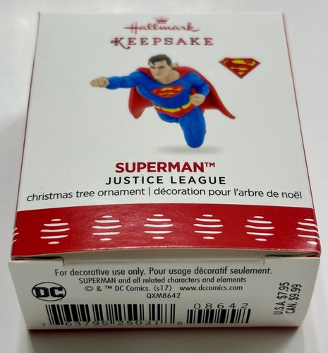 *NEVER OPENED* - Hallmark Keepsake Ornament -SUPERMAN - 2017 Miniature Keepsake