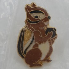 Vintage Squirrel Pin Brown, Tan, Black, Gold Tone New in packaging