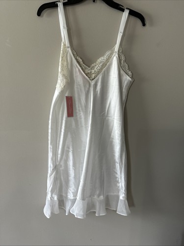 Camicia da notte da sposa Oscar de la Renta Pearl nuova con etichetta taglia M $74 - Foto 6 di 7