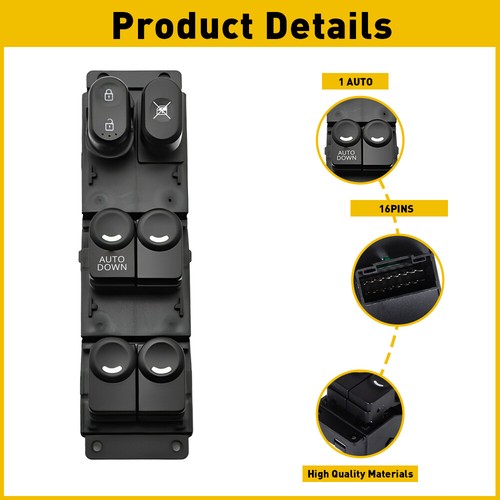 Fits 2011 2012 2013-2017 Accent Hyundai Driver Door Power Master Window Switch - Picture 3 of 17
