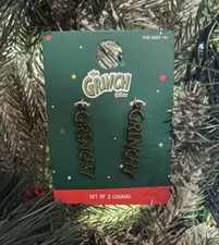 2ct Christmas Grinch Green Charms for Women Bracelet Necklace Pendant New