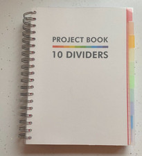 Pukka Pad B5 White Project Book With 10 Multicolour Repositionable Dividers