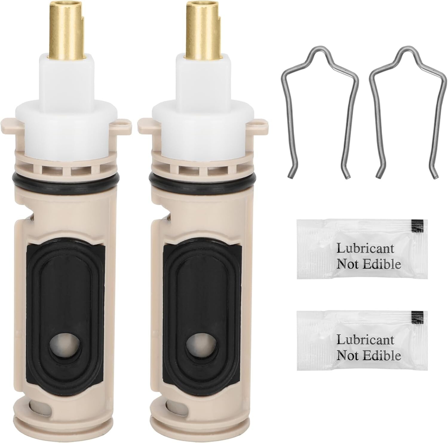 2pcs 1222 Replacement Shower Cartridge, Compatible w/ Moen Posi-Temp Faucets/Tub