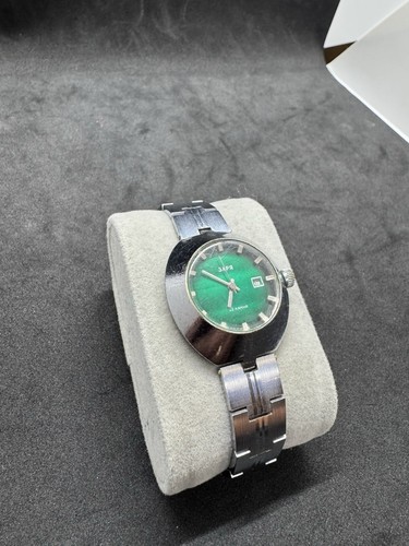 Raro reloj para mujer ZARIA URSS - esfera verde - 22 joyas vintage años 70 - Imagen 2 de 19