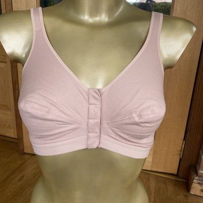 Royce, Cotton, Mastectomy, Twin Pockets, Front fastening, Soft Cup Bra, 42D/DD