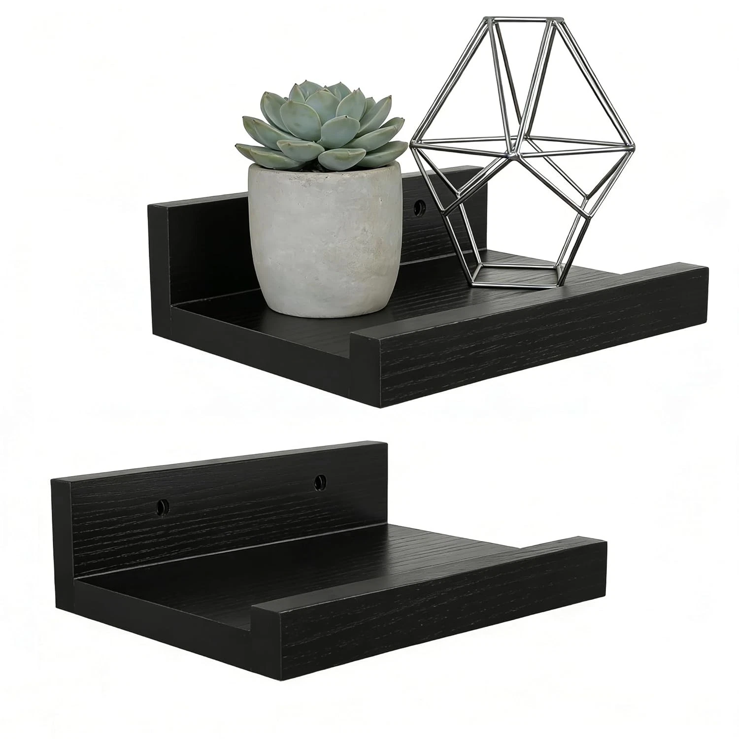 Small Floating Shelves Natural Wooden Wall Shelf Display Picture Ledge