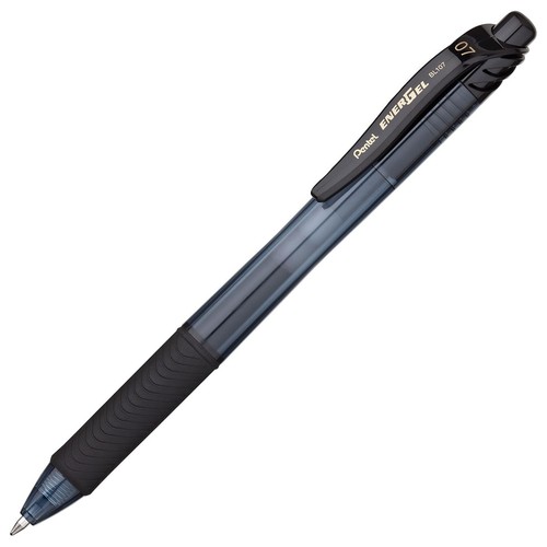 EnerGel RollerGel Retractable Gel-Ink Pens Med Point Bk BL107BPS5A - Afbeelding 2 van 2