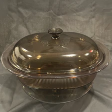 Vintage Pyrex Visions Amber Baking Dish 9x12 Baking Surface 14.5x11.5 External