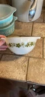 Vintage Pyrex Spring Blossom Green Crazy Daisy Mixing Bowl