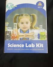 Unglinga Science Experiment Kit W/Lab Coat for Kids Role Play Ages 6+ Open-Box 