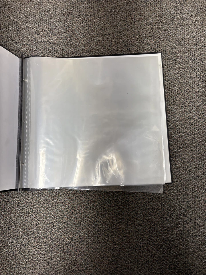 Black 12” X 12” Photo Album Or Scrapbook - Image 4 of 4