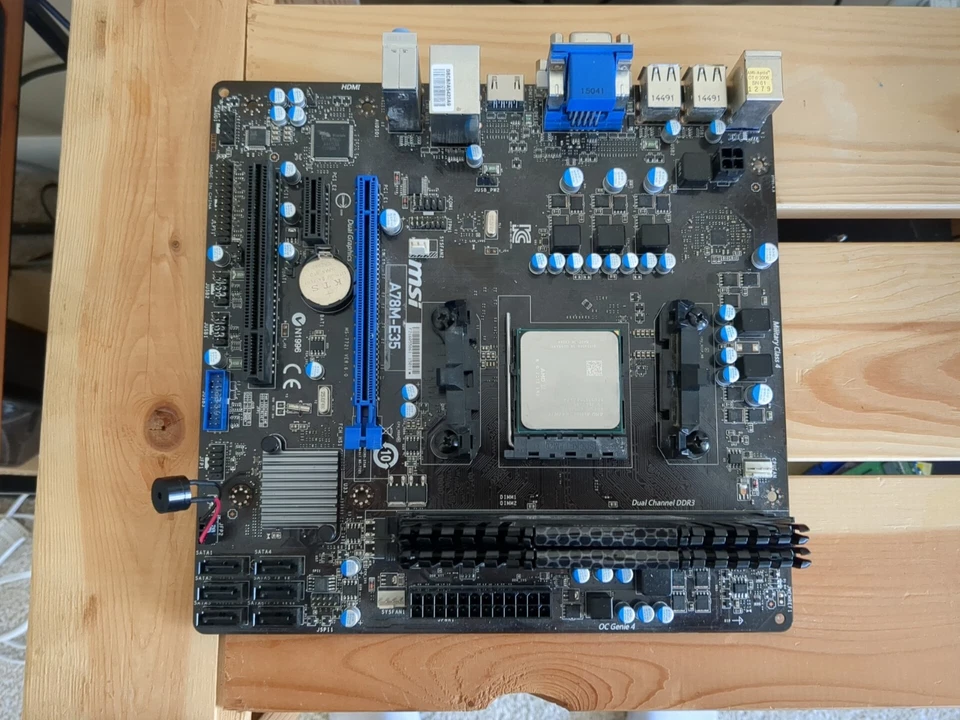 Placa madre AMD, CPU, GPU Radeon R9 285, 16 GB Corsair RAM, paquete refrigerador. Foto 4 de 4