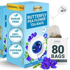 Butterfly Pea Tea Bags, 100 Butterfly Pea Flowers, 80 Count