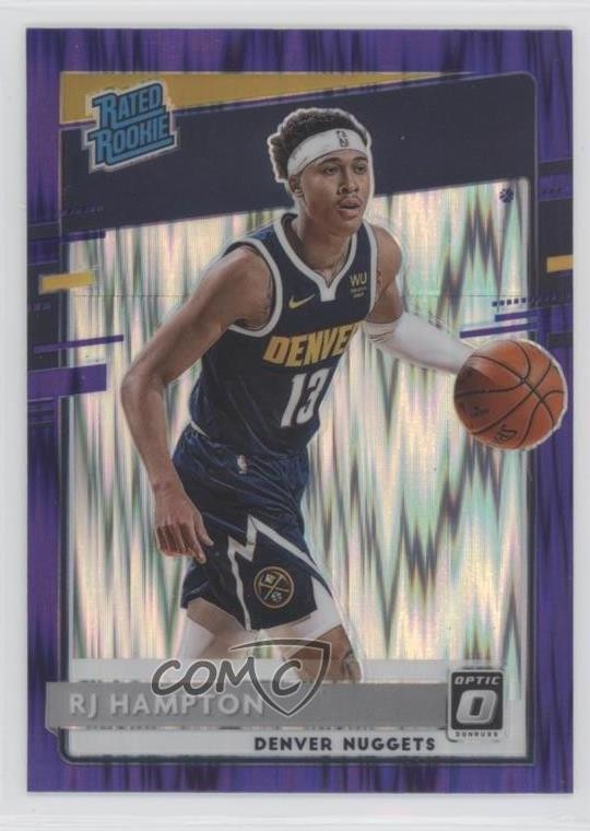 2020 Panini Donruss Optic Rated Rookie Purple Shock Prizm RJ Hampton #174 0u5r