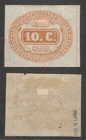 ITALY 1863: Tax stamp: 10c orange n.1b NEW * signature LANGE val € 3000.00