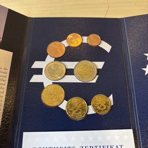 KMS Euro Kursmünzensatz 2003 von Finnland mit Silber-Gedenkprägung - Bild 3 von 6