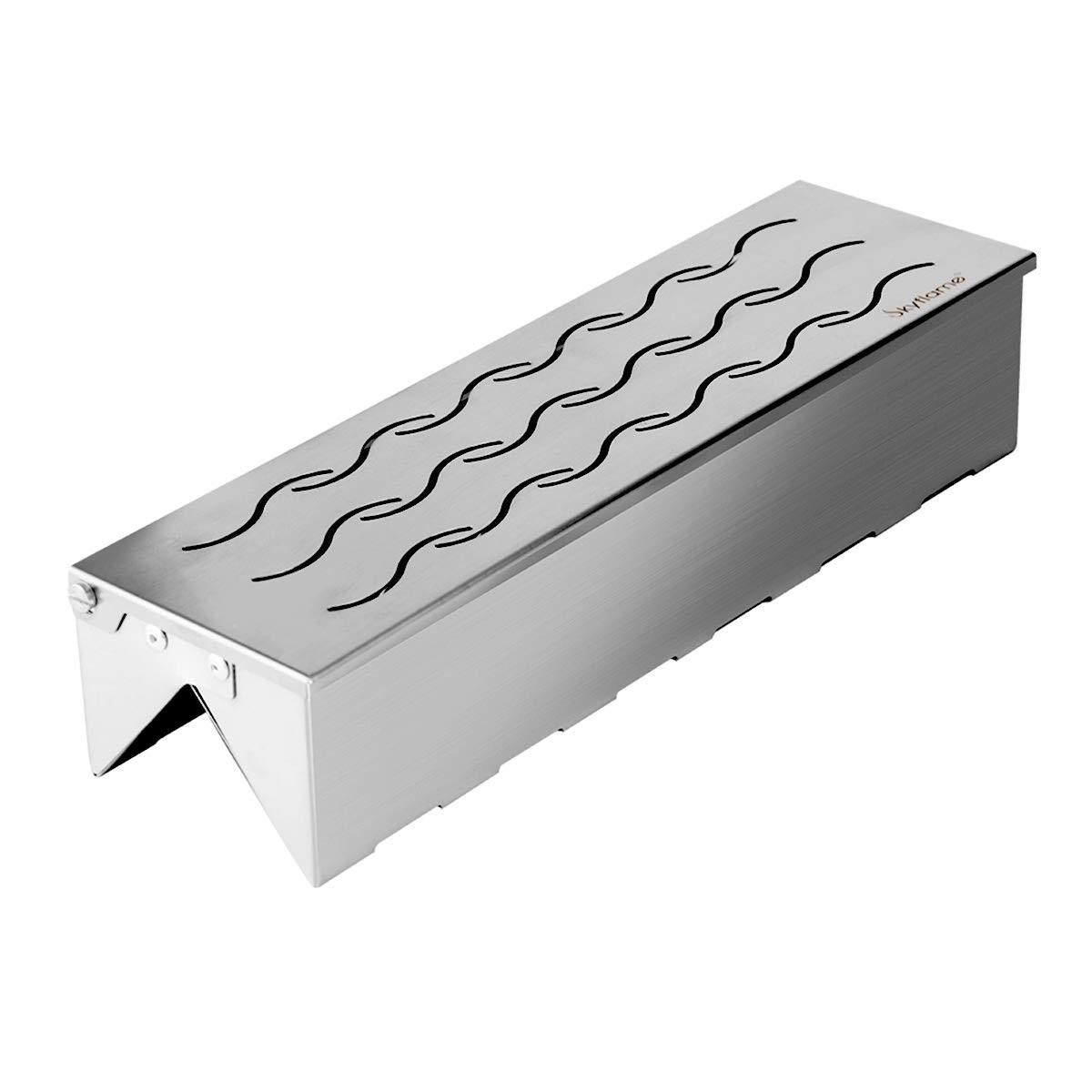 Wood Chip Smoker Box, Stainless Steel Double V-shape BBQ Smo