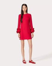 Valentino Crepe Couture Short Red dress- With Tags